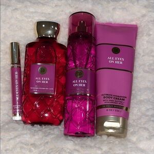 Bath & Body Works All Eyes On Her Set - Red and Pink